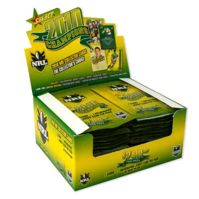 SELECT AUSTRALIA 2010 NRL Champions Collector Cards Sealed Box (36 Packs)