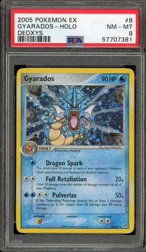 Pokemon Gyarados EX Deoxys Holo Rare #8 PSA 8