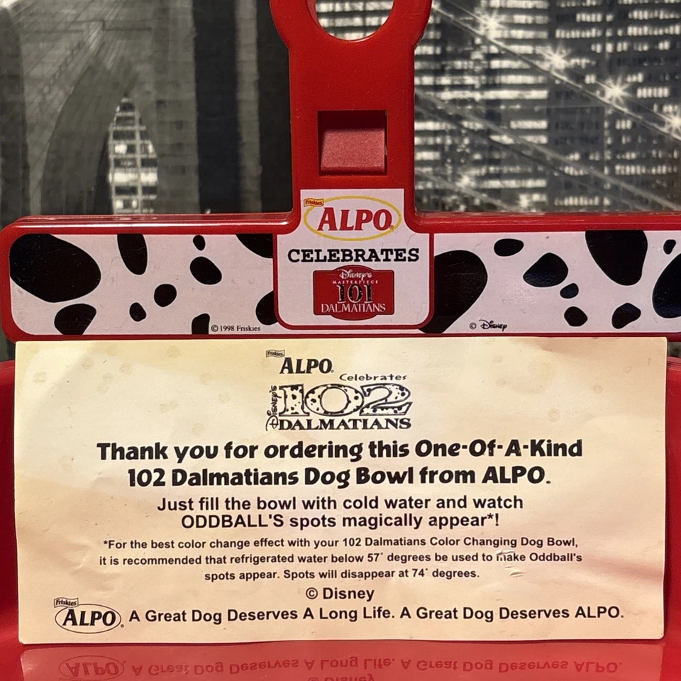 Disney 101 Dálmatas Alpo Perro Plato Clip Cuchara Set Manchas Mágicas De Colección Años 90 Nuevo Foto 2 de 4