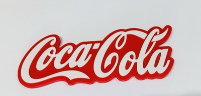 Deko Coca Cola Logo Schild Aufsteller klein 17 cm x 6 cm