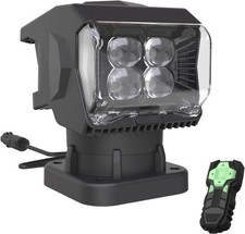 Magnetic Remote Spotlight For Truck 7500lm 360 Rotating Search Light Ip67 ...