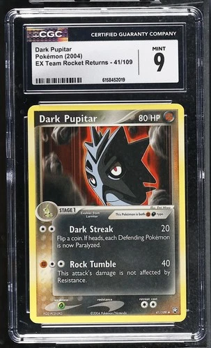 Pokemon Dark Pupitar EX Team Rocket Returns 41/109 CGC 9 Mint