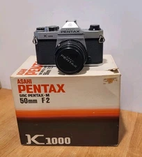 PENTAX  K-1000  50mm   ASAHI Camera and Lens Only   UNTESTED  Japan  IN BOX