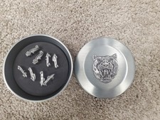Rare Jaguar Cars Pewter Pin Thumbtack Set Xke Ss100 Xk120 E-type Casted 8 Cars Rare Jaguar Cars Pewter Pin Thumbtack Set Xke Ss100 Xk120 E-type Casted 8 Cars