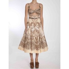 Zimmermann Crush Twist Front Midi Dress AU 0 