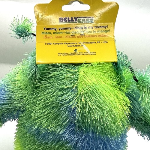 Vintage Furgles Blue Green Monster Alien Plush CD DVD Case Holder 2004 12” New - Picture 10 of 15