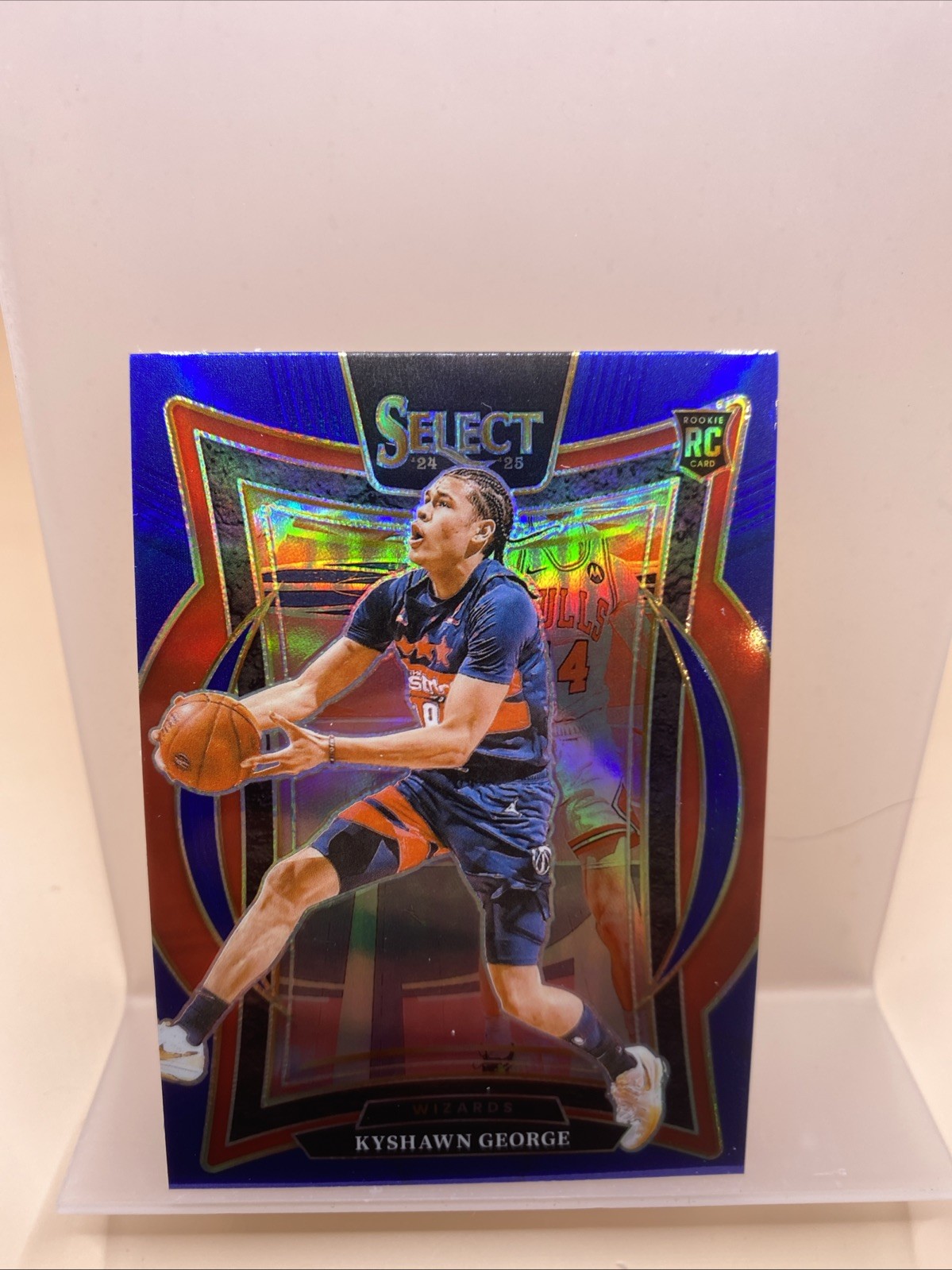 2024-25 Panini Select - Concourse Kyshawn George #85 Blue Prizm (RC)