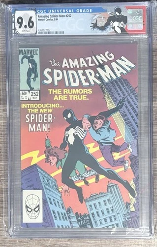 Amazing Spider-Man #252 • CGC 9.6 • 1st Black Costume • Custom Label