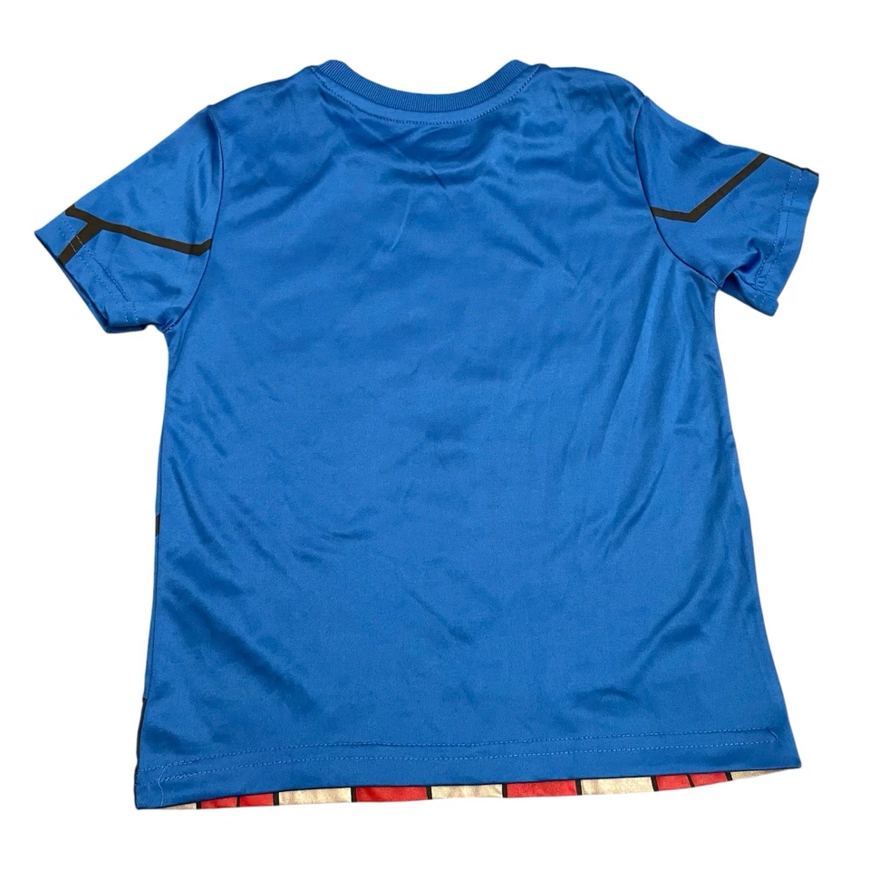 Marvel Captain America T-shirt Boys Size 7 Moisture Wicking - Image 2 of 4