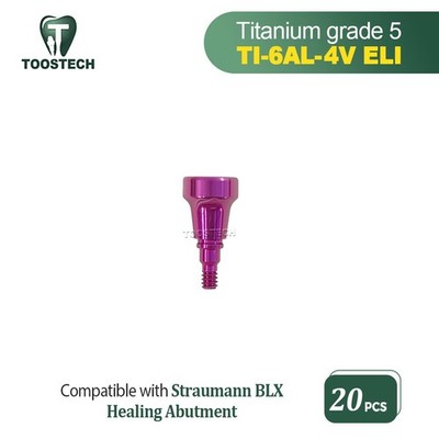 20pcs Dental Ti Healing abutment fits Straumann BLX RB D5.0 GH1.5/2.5/3.5mm