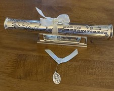 Silver Plated Birth Certificate With Stand And Scroll
