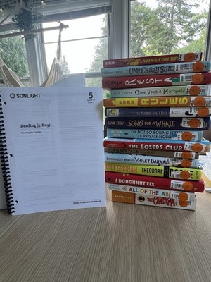 Sonlight Reading (5-Day) Grade 5 Guide and book bundle - missing 1