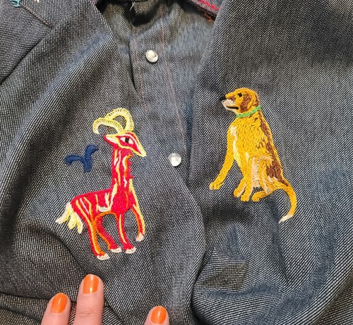 Camisa vaquera occidental vintage Bronco bordada a mano perla a presión grande para hombre - Imagen 19 de 20