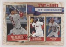 2019 Topps Big League Stat Kings Mike Trout JD Martinez Mookie Betts #361 0a1