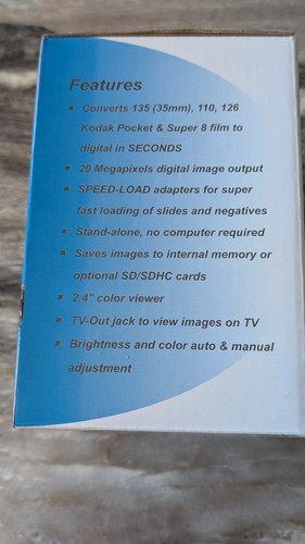 Wolverine F2D Mighty 20MP 7-in-1 Film to Digital Converter SD 135mm 110 Super 8 - Bild 13 von 16
