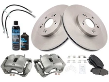 For 2003-2008 Honda Pilot Brake Pad Rotor and Caliper Set Front 63654PMWD 2004