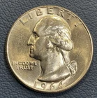 1964-D Brilliant Uncirculated Washington Quarter - 90% Silver