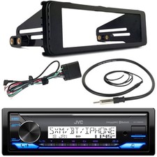 JVC Marine Bluetooth Stereo Receiver, Antenna, Install Kit 1998-2013 Harley 