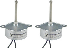 AC 12V Synchronous Motor TYC-40, 5 RPM, 4.6cm Shaft, 2 Pack