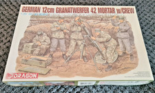 DRAGON 6090 / 1:35 /12cm Granatwerfer 42 MORTAR  w/ CREW NEU In Folie!