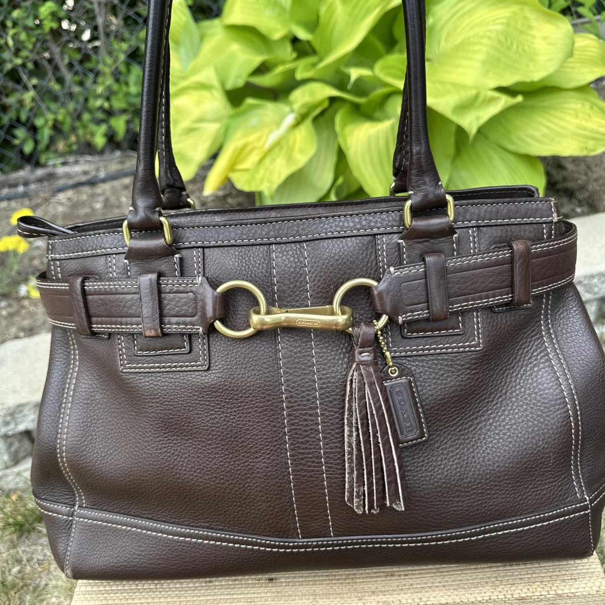 Coach Hampton Satchel/Top Handle Bag Brown Bags & Handbags for