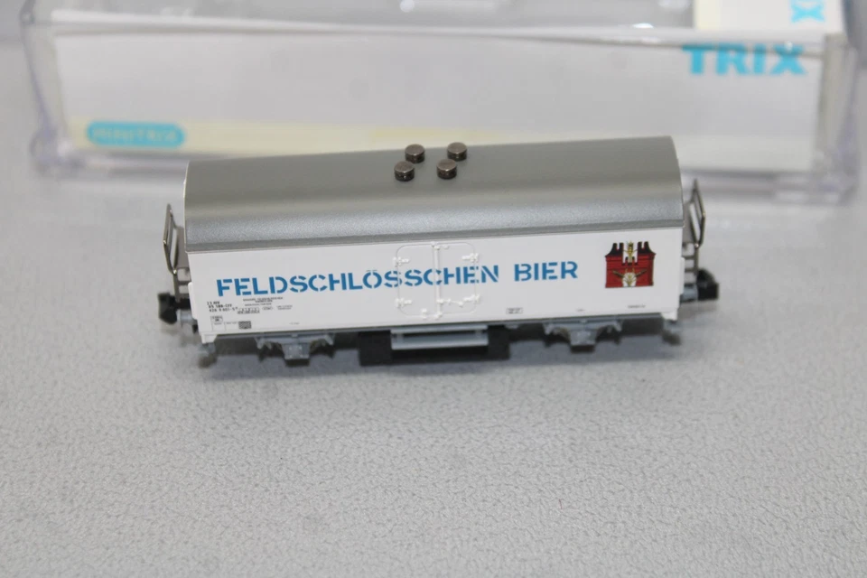 Minitrix 15644-03 2-Achser Bierwagen Feldschlösschen Spur N OVP #M85