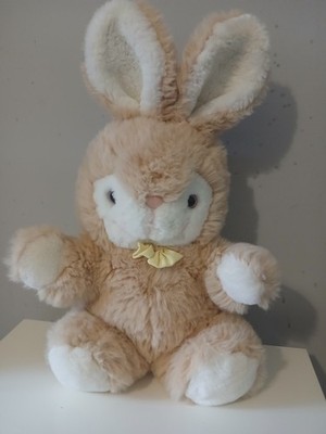 Vintage Osterhase Hase 16 Zoll Plüschtier Kuscheltier ohne Etikett