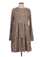 Tres Bien U.S.A. Women Brown Casual Dress L