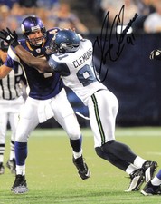 Chris Clemons Autographed Signed 8x10 Photo Seattle Seahawks MCS Holo #63342