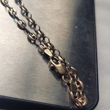 Fab Vintage 9ct 375 Navy Links Bracelet 19 cm