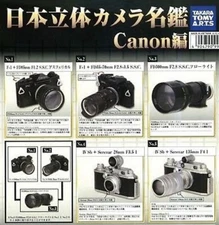 Gacha Takara Tomy Arts Japan Stereo Camera Directory Canon Capsule Toy Full Set 