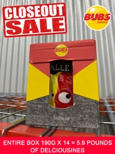 BUBS Sur Skalle Sour Skulls Candy 190g × 14 Bags | Imported from Sweden | 5.9 lb