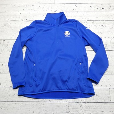 Ryder Cup Pullover Jacket Mens 2XL Blue 2016 Hazeltine Golf Nike Therma Fit