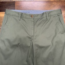 Talbots Relaxed Chino Pants Womens 6 Green Mid Rise Stretch
