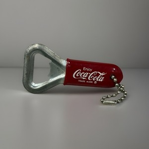 Vintage Coke A Cola Keychain Bottle Opener