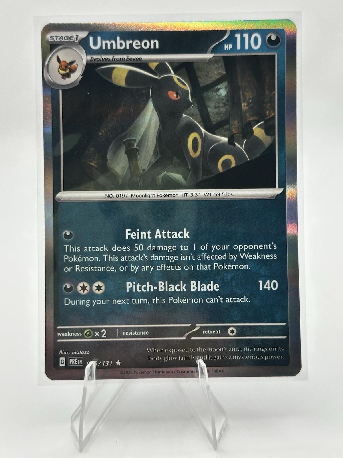 Umbreon (Poke Ball Pattern) Holo Rare #059/131 SV: Prismatic Evolutions NM