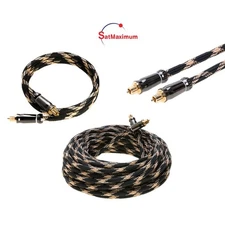 Premium Toslink Optical Audio Cable SPDIF Digital Fiber Optic Cord Multi-Pk Lot