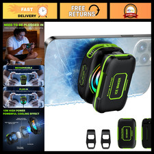 Gaming Phone Cooler, Magnetic Rechargeable Radiator with RGB Lights for iPhone,