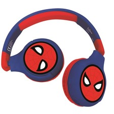 Spiderman Kids Bluetooth Headphones 2-in-1 Wireless Wired Stereo Foldable Adj...