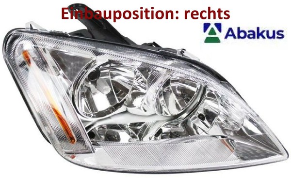 Abakus 431-1158R-LD-EM Hauptscheinwerfer Rechts Scheinwerfer FüR Ford-image