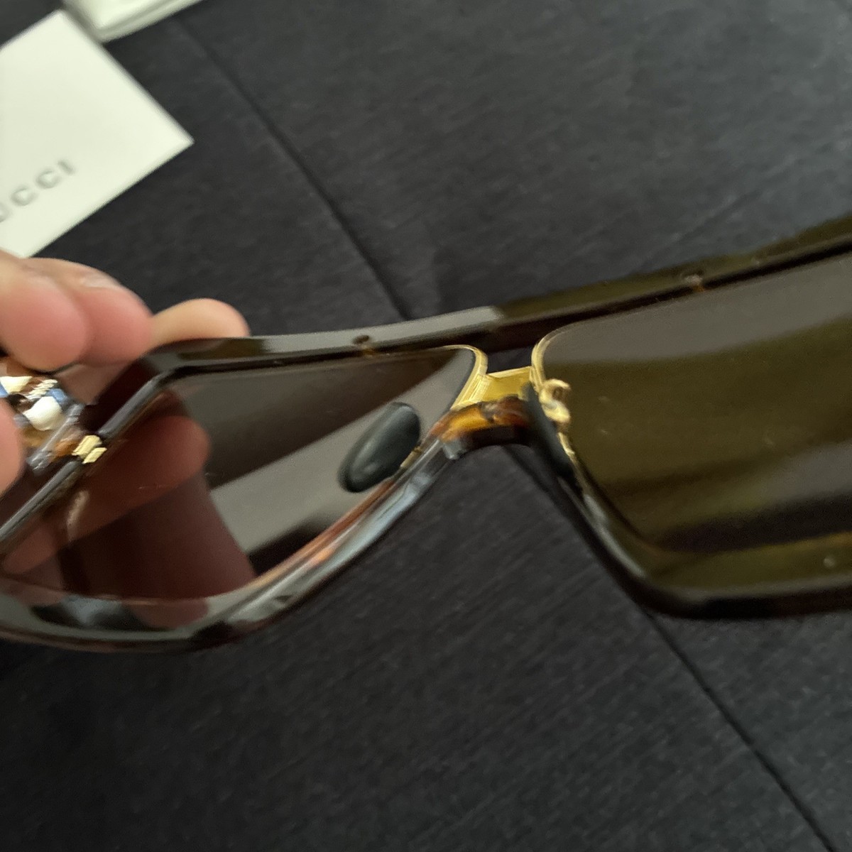 Gucci Oversized Aviator Sunglasses Havana Tortoise GG0900S 