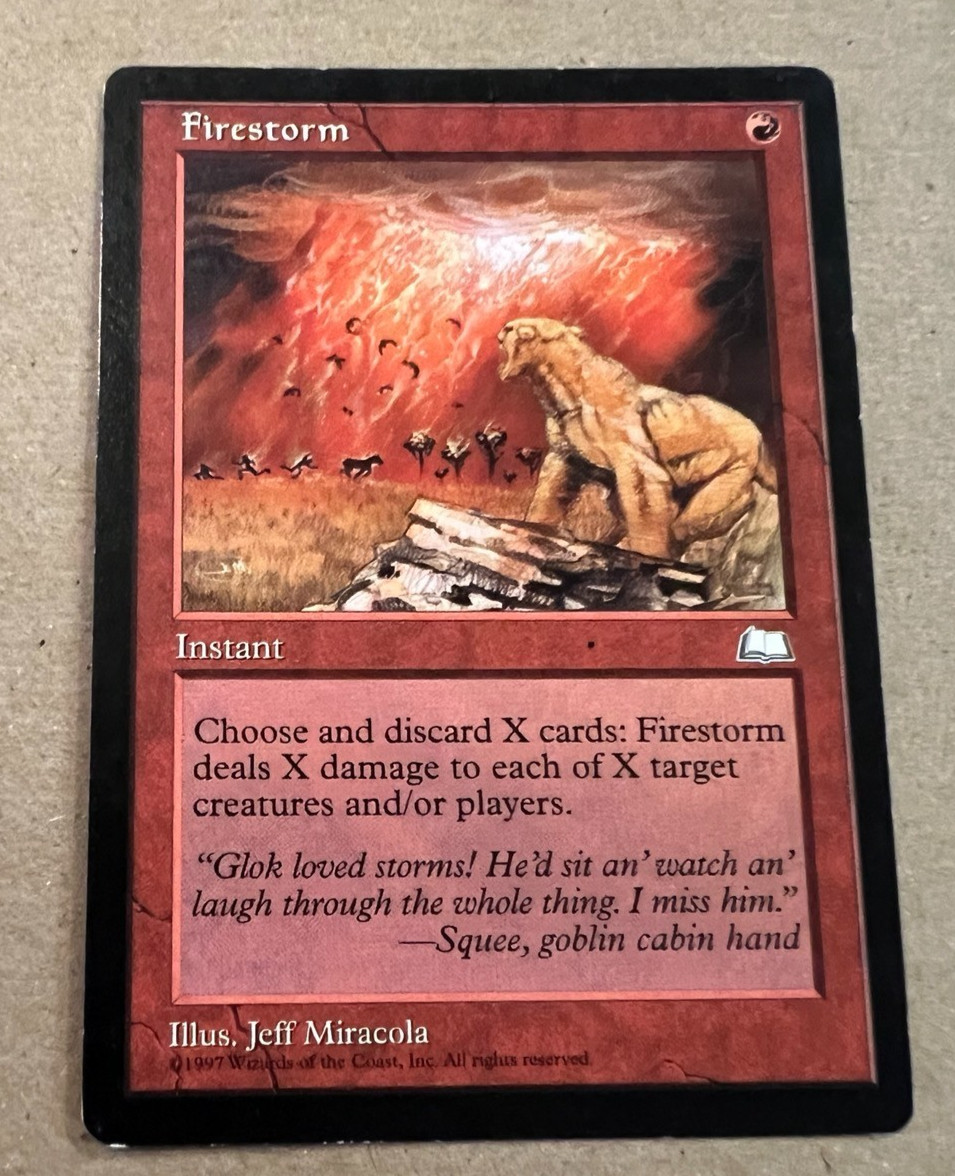 Firestorm - Weatherlight - MTG - Magic the Gathering