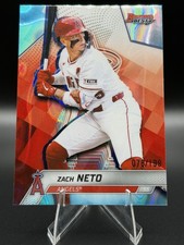 ZACH NETO 2025 Bowman's Best Baseball AQUA LAVA /199 Los Angeles Angels #47