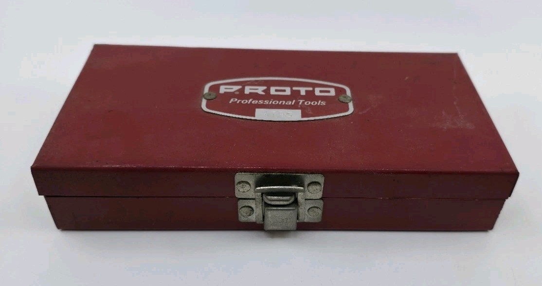 ​Vtg PROTO Professional Tools Metal Case Box 4795 Red Empty Tool Box USA