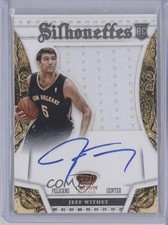 2013-14 Panini Preferred Silhouettes 18/99 Jeff Withey #381 Auto 0p5