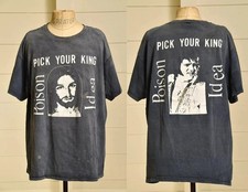 Poison Idea Pick Your King Faded Black Cotton T-shirt Unisex Reprint S-5XL