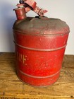 Vintage Red Galvanized Safety Gasoline Can - Solid Working Condition - 5 Gallon — photo 5