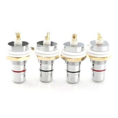 4X Cinch-Buchse Set Buchse Panel Mount Stecker Audio DIY Terminal Chassis