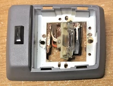 84-97 Jeep Cherokee XJ Overhead Dome Light  rear cargo gray  good switch no lens