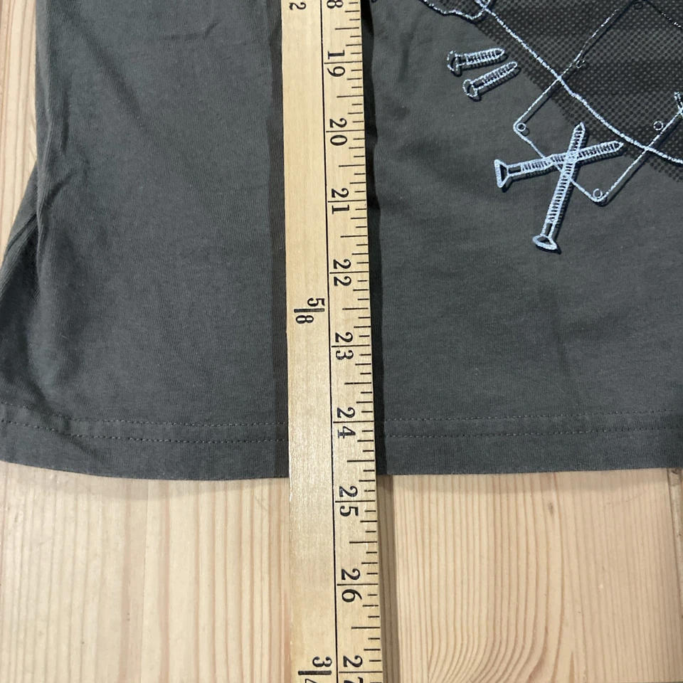 Camiseta vintage Y2K años 90 Union Bay en capas talla pequeña guitarra pedal rock Foto 3 de 4